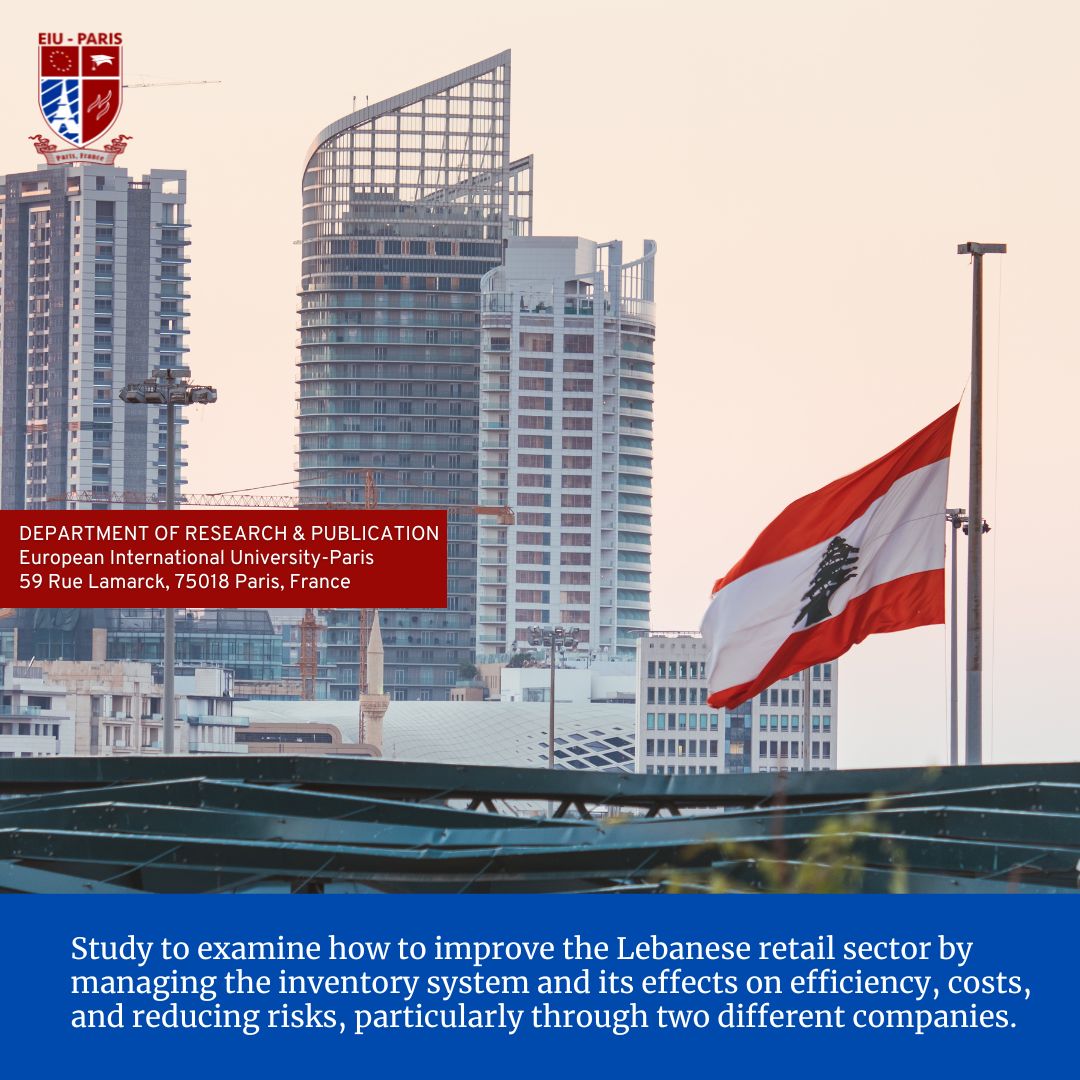 The current study examines how to improve the Lebanese retail sector by managing the inventory system and its effects on efficiency, costs, and reducing risks, particularly through two different companies: Tawfeer International and Prologistics. Ten semi-structured interviews and 65 survey responses were done in combination with internal company documents. The results show a moderate positive link between IoT/AI integration and forecasting accuracy (r = 0.288, p = .004), and there were also some signs of a connection with reducing stockout and holding costs (r ≈ .17-0.19, p < .10). However, inventory optimization did not significantly impact operational efficiency (Model 1: R² = 0.025, p = .663) or cost reduction (Model 2: R² = 0.048, p = .319), indicating a disconnect between planning and actual results. Nevertheless, inventory optimization was found not to have a significant predictive effect on operational efficiency (Model 1: R² = 0.025, p = .663) or cost reduction (Model 2: However, we found no effect on cost reduction (Model 2: R² = 0.048, p = .319) or effect size (Model 1: R² = 0.025, p = .663), suggesting a gap between strategy and execution. By employing exploratory factor analysis, 8 components were found to explain 60.2% of total variance, grouping variables such as implementation, resource utilization, forecasting, and risk management. Conclusions based on qualitative data highlighted widespread adoption of ERP systems, JIT strategies, and real‐time tracking; however, technology integration challenges and limited staff adaptability act as barriers. Based on these results, the study offers four key recommendations